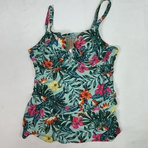2329 womens cacique floral swim top